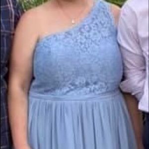 Azazie Dusty Blue Bridesmaid Dress